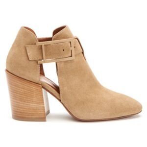 AQUATALIA Freddi Cutout Buckle Bootie‎ Beige Sz 11